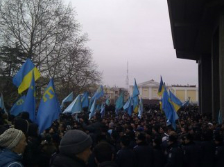 Cтолкновения в Симферополе