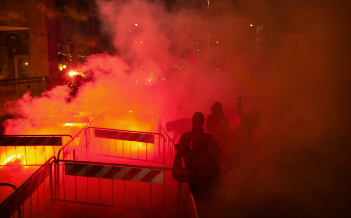 В Черногории начались протесты против вступления в НАТО