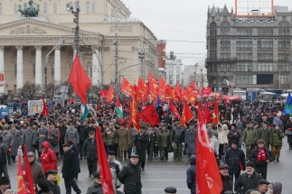 В Москве прошли митинг и шествие в честь 96-летия Советской Армии и Флота