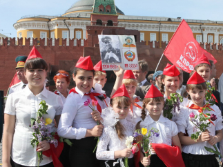 Пионерская линейка на Красной площади